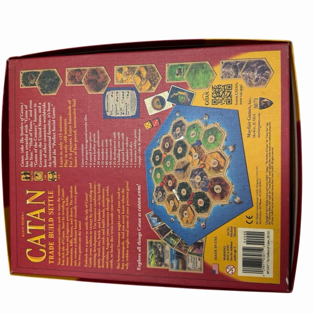 Settlers of Catan Board Game Klaus Teuber Not Complete Parts Pieces - Picture 6 of 7